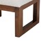 Baxton Studio Yashiya MidCentury OffWhite Boucle Upholstered and Walnut Brown Finished Wood Ottoman Footstool 225-12926-ZORO - alternate 7